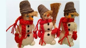 Компактное волшебство. Вяжем трехъярусного снеговика за один вечер