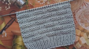 МК Теневой узор спицами