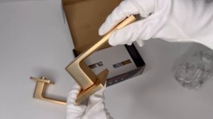 Ручка на раздельном тонком основании VETTORE R21.150 SSG (сатинированное золото)