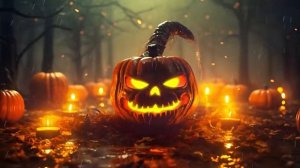 Autumn Forest Halloween Ambience with Relaxing Heavy Rain Night Spooky Sound Halloween Music