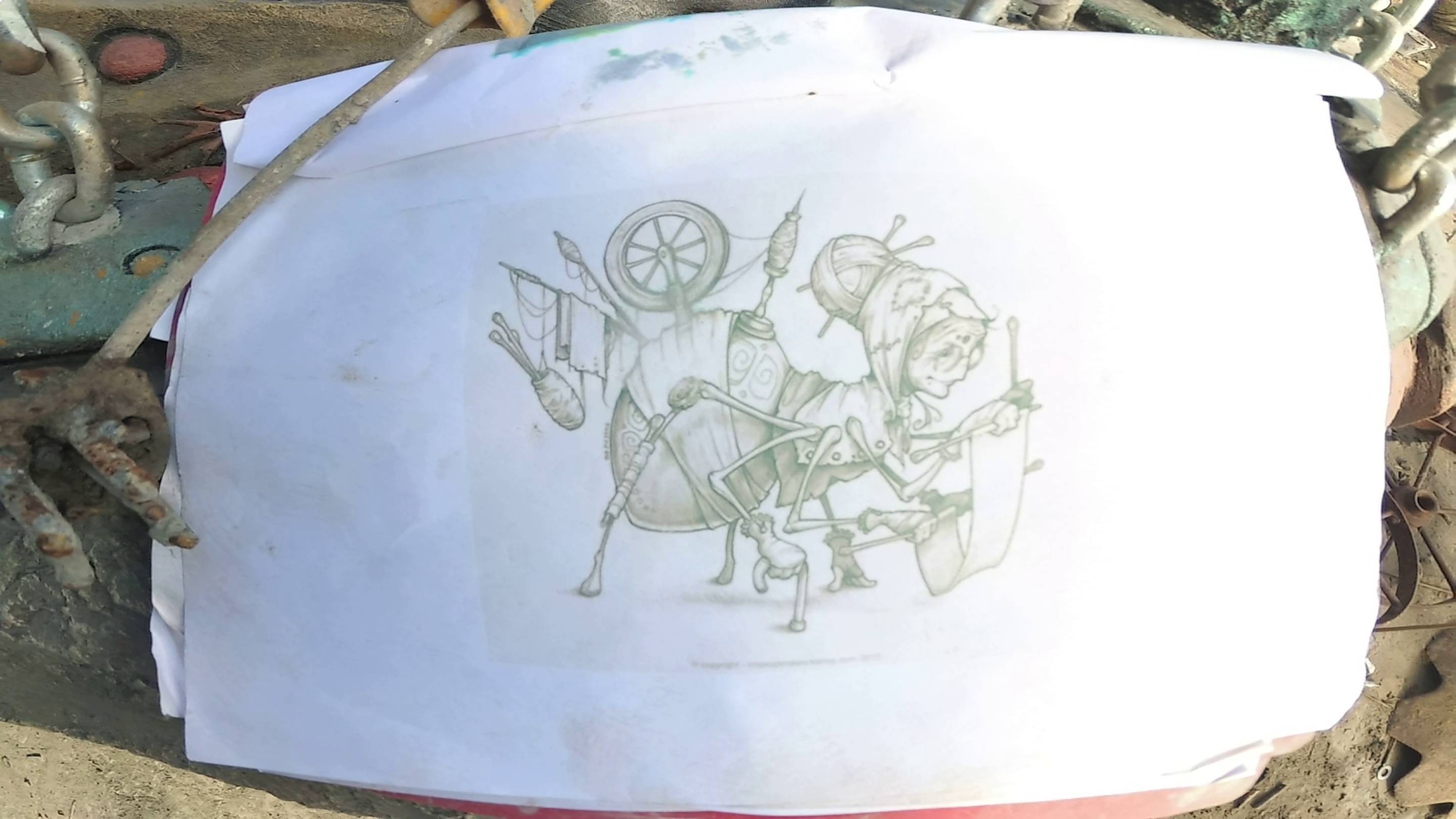 мастер  класс. каркас  скульптуры  паука.