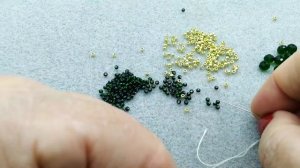 💜Колье из бисера и бусин рондель 🦋