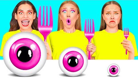 Большая, Средняя или Маленькая Тарелка Челлендж | Забавные Лайфхаки с Едой от TeamTeen Challenge смотреть онлайн