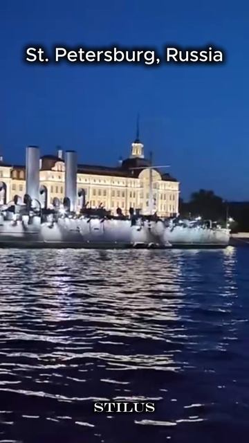 Потрясающий ночной вид на город Санкт-Петербург_РОССИЯ#Stunning night view of St. Petersburg смотреть онлайн