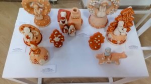 Работы тверских художников. Дивеевская глина, коллажи, горячий батик и другие материалы