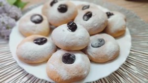 Творожное печенье с начинкой за несколько минут.