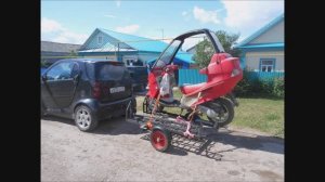 Постройка мощного кастом скутера со складной крышей Проект Кабрик Часть 1-ая Покупка.