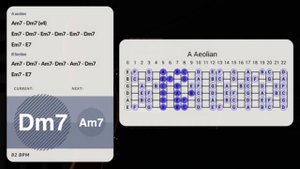 Moonlight Soulful Groove Guitar Backing Track in Am
