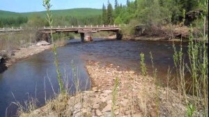 Лед летом на р. Куленга, 10 июня 2023 г.