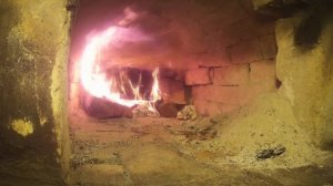 Как растапливают Русскую печь в Сибири