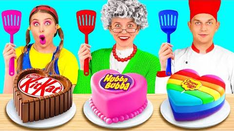 Кулинарный Челлендж| Я против Бабушки | Кухонные Лайфхаки и Хитрости от TeamTeen Challenge смотреть онлайн