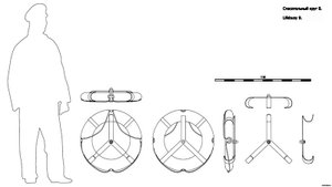 Спасательный круг B. Чертёж. lifebuoy B. Drawings.