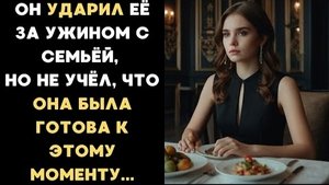 ИСТОРИЯ ИЗ ЖИЗНИ/Муж ударил меня за ужином с семьёй, но я уже была готова к этому
