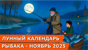 Лунный календарь рыбака на ноябрь 2025: лучшие дни для рыбалки по луне