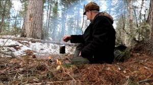 Пошёл в западную избу. Разбор следов. Ночёвка.