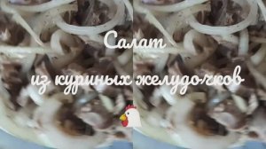 Салат из куриных желудочков! Шикарный вкус! Попробуй, за уши не оттащишь.