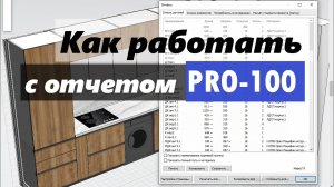 Как работать с данными из отчета PRO-100