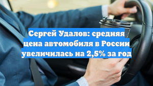 Сергей Удалов: средняя цена автомобиля в России увеличилась на 2,5% за год