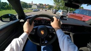 Porsche Taycan 2022 [ GTS EV 517 л.с. ] POV Test Drive
