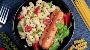 Макароны с сосисками