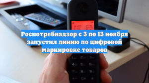 Роспотребнадзор с 3 по 13 ноября запустил линию по цифровой маркировке товаров