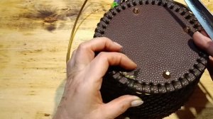 МК корзинка на готовом донышке корневым плетением