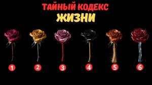 Тайный кодекс ЖИЗНИ! Что из прошлого мешает будущему? | Выберите ДВЕ розы!