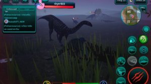 Играю за платеозавра в The cursed dinosaur isle!