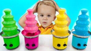 Влад и Ники Челлендж 4 цветные комнаты и другие новые истории для детей!