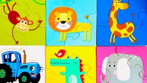 Пазл 🧩 животные для детей и малышей | Видео для детей | Ютюбик kids ❤️