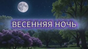 ВЕСЕННЯЯ НОЧЬ. Стихи. Н. Шендрик, музыка, аранж. Н. Жуков, вокал. Л. Великанова, звук. А. Макалиш