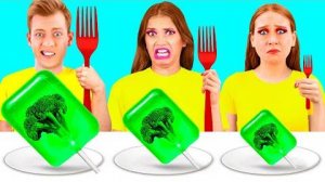 Большая, Средняя или Маленькая Тарелка Челлендж | Смешные Челленджи с Едой от TeamTeen Challenge