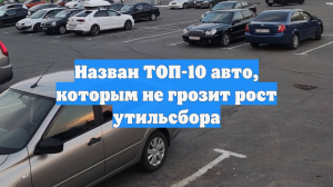 Назван ТОП-10 авто, которым не грозит рост утильсбора