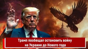 Трамп пообещал остановить войну на Украине до Нового года