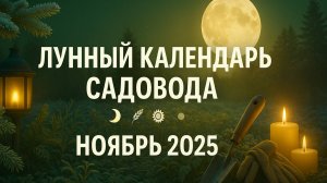 🌕 Лунный Календарь Садовода на Ноябрь 2025 года 🌿 Благоприятные Дни для Работ в Саду