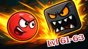 🔴ИГРАЕМ В КРАСНЫЙ ШАРИК. Подземные ходы. Уровни 61-63🕹 Red Ball 4 НА ВРЕМЯ.