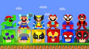 🐒Марио несёт необычный подарок принцессе Пич, используя необычные способности супергероев!