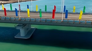 Сердар Бердымухамедов открыл автомобильный мост через залив Гарабогаз кёл в Каспийском море