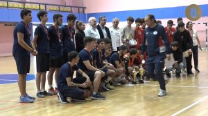 Финал турнира по мини-футболу среди школьных команд в РАУ.