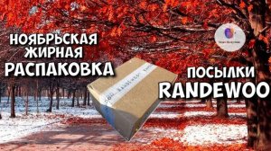 НОЯБРЬСКАЯ ЖИРНАЯ RANDEWOO РАСПАКОВКА  - какие парфюмерные видео выйдут на канале в ближайшее время