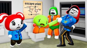 Майки СБЕГАЕТ из тюрьмы Джей Джея! Анимация Роблокс