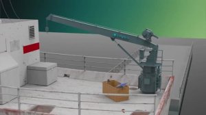 🏗️ Судовой электрогидравлический кран 3т/9м | Marine Electro-Hydraulic Deck Crane 3t/9m