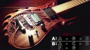 Rock Blues Guitar Backing Track in Am