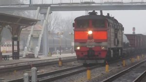 Станция Гомель. Январь 2014. Еще нет электрификации.