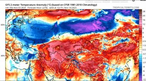 После 10 ноября период аномально-теплой погоды на ЕТР может завершиться. Предварительный прогноз