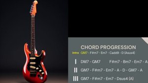 Secretly Flirting Smooth Guitar Backing Track in D