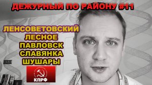 О проблемах в Ленсоветовском, Павловске, Шушарах / Дежурный по району #11