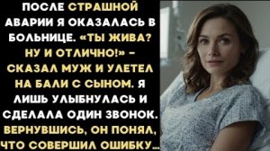 ИСТОРИЯ ИЗ ЖИЗНИ/После страшной аварии, я оказалась в больнице, а муж укатил с сыном на Бали
