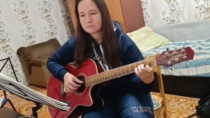 Под окном черемуха колышется р.н.п. на гитаре