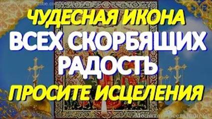 Просите сегодня исцеления, помощи в нужде и в горе пред иконой Богородицы _Всех скорбящих радость_ смотреть онлайн